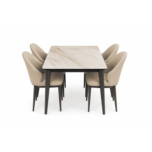 HY-816/609 MARBLE DINING SET (1+4) HY-816/609 MARBLE DINING SET (1+4)